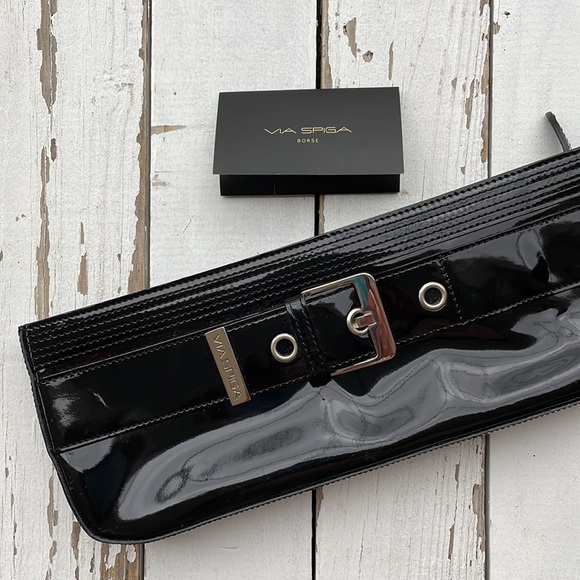 Via Spiga Patent Leather Clutch Purse - Picture 7 of 8